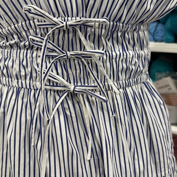 10 Crosby Derek Lam Blue Sleeveless V-Neck Sundress - Picture 5 of 10